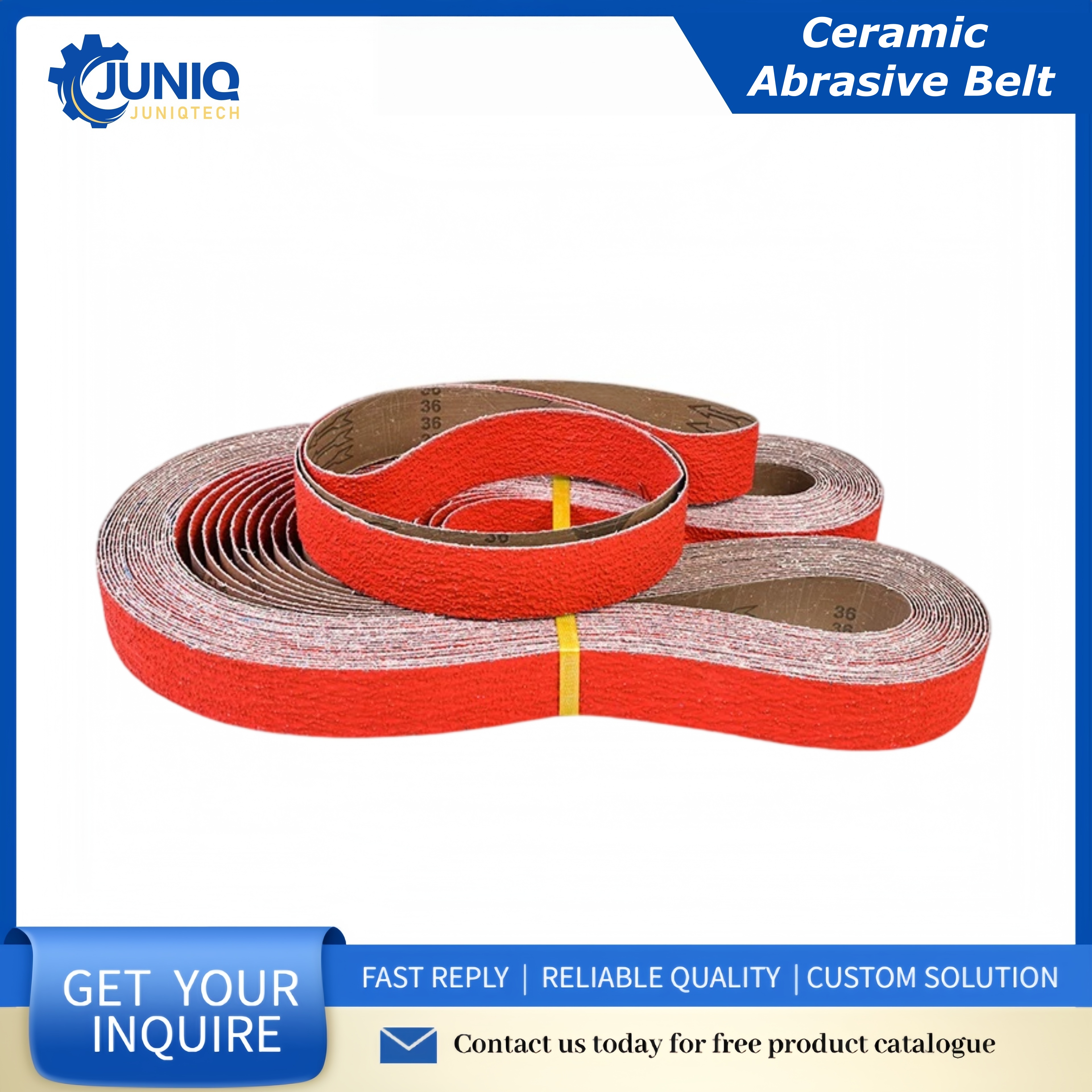 High Grade Ceramic Abrasive Belt for Pressure Vessel Head Grinding